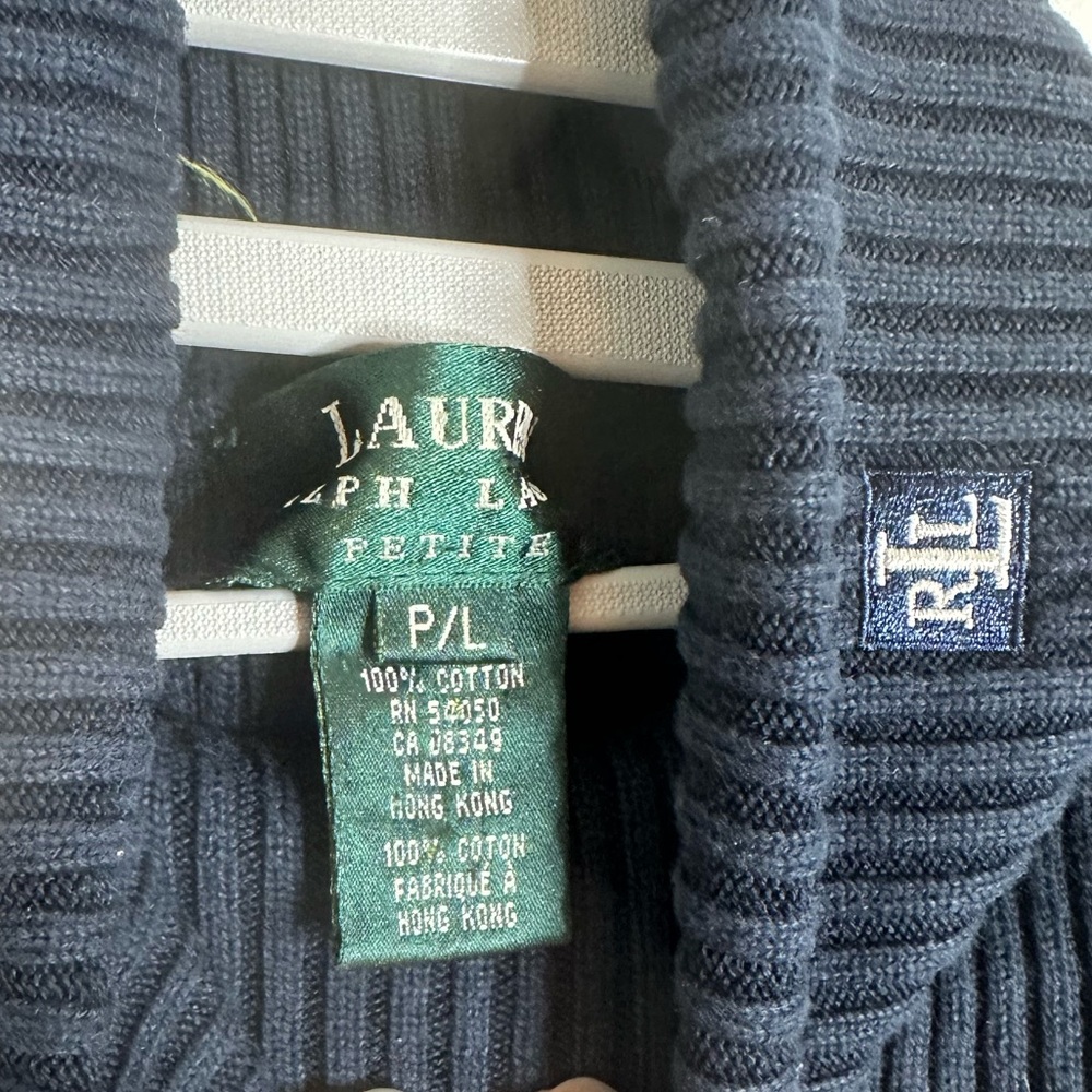 Lauren Ralph Lauren Petite Ribbed Turtleneck - Picture 4 of 5